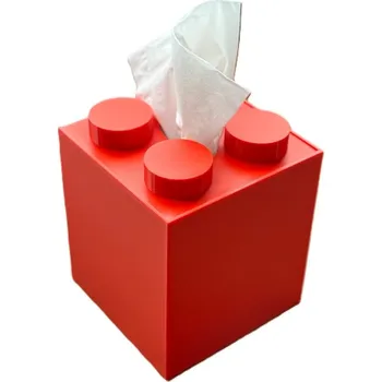 Úložný box Krabička na kapesníky „Lego“ 3D tisk Krabička Na Ubrousky Organizér