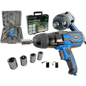 Elektrický rázový utahovák 600Nm 1020W + sada nástrčných klíčů