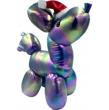 plyšák Elefun Plyšový pes balónkový holo efekt modro/fialový výška 50 cm