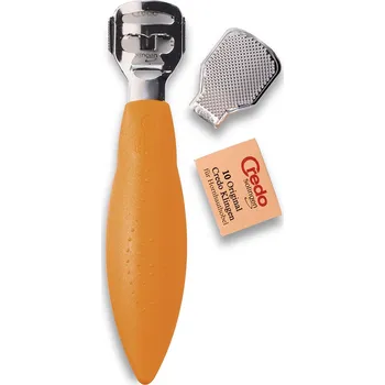 Pilník na patu Credo Solingen Seřezávač zrohovatělé kůže s klipem na rašpli č.1513 - oranžový