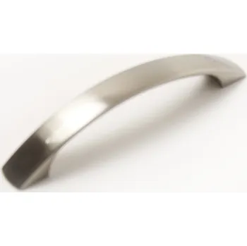 Nábytkové kování 770040 úchytka RUGBY rozteč 128mm broušený nikl (Nábytková úchytka s roztečí 128 mm v povrchu broušený nikl. Jednoduchý a funkční doplněk do interiéru.)