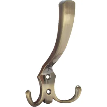 Věšák 11003 věšák stará mosaz (Nástěnný věšák v povrchu mosaz. Jednoduchý a funkční doplněk do interiéru.)