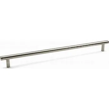Nábytkové kování 91407 úchytka HRAZDA rozteč 224mm broušený nikl (Nábytková úchytka s roztečí 224 mm v povrchu broušený nikl. Jednoduchý a funkční doplněk do interiéru.)