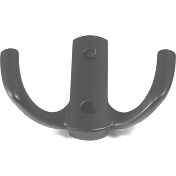 Věšák 770397 dvojháček kov černý (Nástěnný dvojháček. Jednoduchý a funkční doplněk do interiéru.)