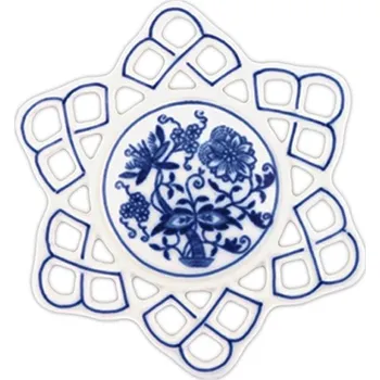 Vánoční dekorace Český porcelán, Dubí Vánoční ozdoba - vločka 10,4 cm 10292 I.jakost