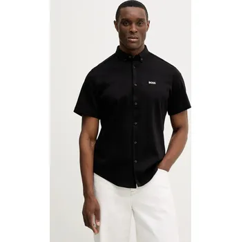 Pánská košile Bavlněná košile BOSS Green ST_Motion S 50555951 černá 99X, vel. XL