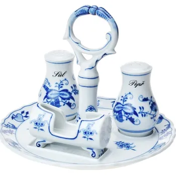 Sada nádobí Český porcelán, Dubí Stolní dochucovací souprava 4-dílná cibulák