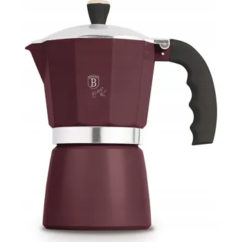 Kávovar Moka konvička LEONARDO bordó Berlinger Haus