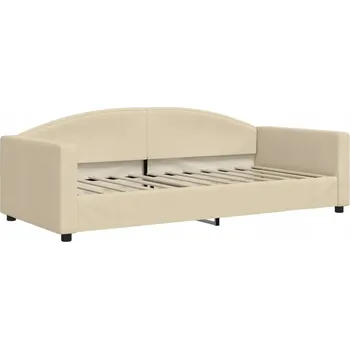 Pohovka Krémová pohovka s funkcí spaní 223 x 100 x 75 cm