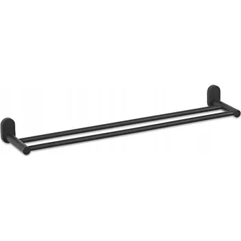 Držák na ručník Držák na ručníky ALESSIO nerez 18/10 černá 60,5x12,5x6,0cm