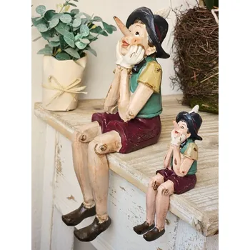 Dekorace sedící Pinocchio - 14*8*29 cm