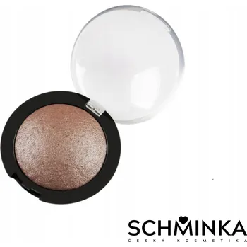 Přípravek na oči Minerální Zapékaný Oční Stín 10 - Tělová s Elegantním Stříbrným Třpytem