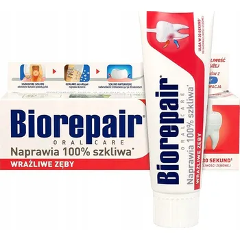 zubní pasta Biorepair Sensitive Plus Zubní pasta pro citlivé zuby bez fluoru 75 ml