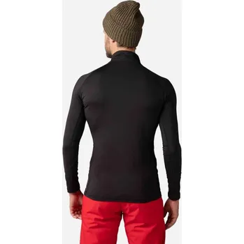 Pánská mikina Rossignol CLASSIQUE 1/2 ZIP-BLACK-mikina - 00L