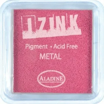 Dětské razítko Razítkovací inkoust Aladine Izink, metalická růžová