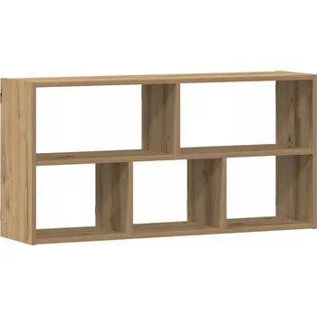 police Nástěnná police z dřevotřísky, dub artisan, 100x25x50 cm