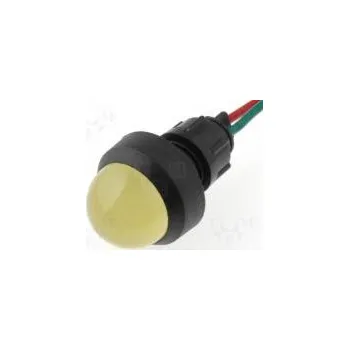 LED páska Kontrolka LED vypouklá 12÷24VDC 12÷24VAC Otv Ø13mm IP20