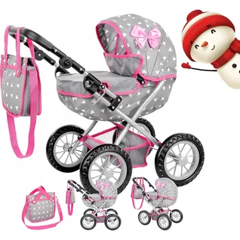 Kočárek pro panenku Hluboký kočárek pro panenky Kinderplay KP0262S