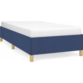 Postel Modrý Rám postele 203 x 83 x 35 cm, 100% polyester tkanina