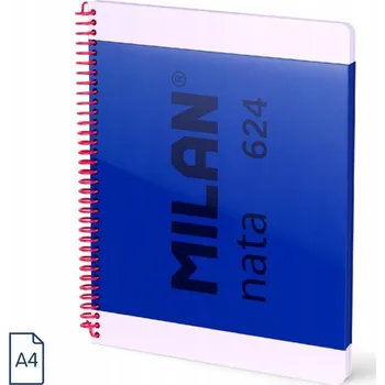 Kroužkový blok A4 Milan 80 listů tvrdé desky