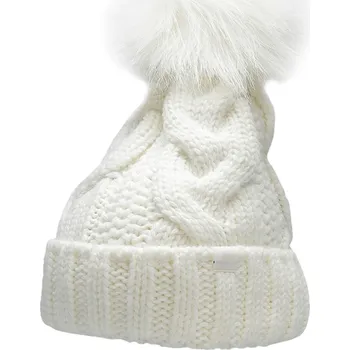 Čepice 4F zimní čepice beanie bílá, velikost S
