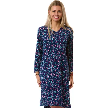 Dámská noční košile Dámská košilka termo hřejivá - druhá kůže 1C4127 modrá s