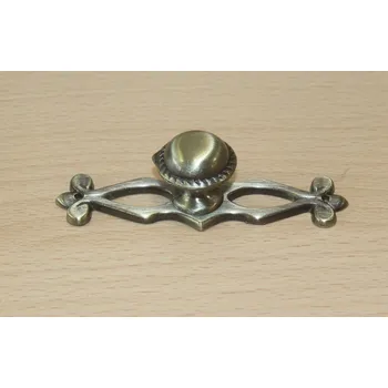 Nábytkové kování 11109-knopka staromosaz pr.24mm s podl.88mm (Nábytková knopka o průměru 24 mm v povrchu mosaz. Vhodné řešení pro nábytek v interiéru.)