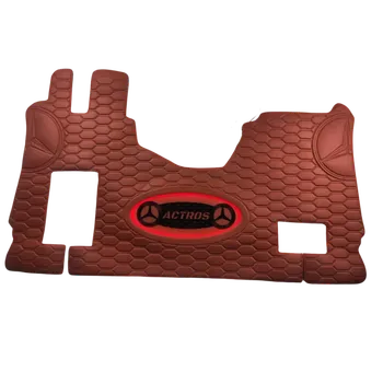 Ochranný autopotah Podlaha MERCEDES ACTROS- hnědá/znak actros + červené podsvícení
