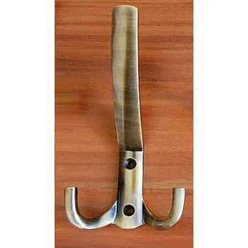 Věšák 63402 věšák LAMA staromosaz (Nástěnný věšák v povrchu mosaz. Vhodné řešení pro nábytek v interiéru.)