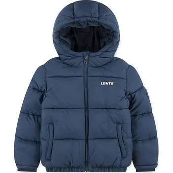 Chlapecké oblečení Dětská bunda Levi's HVWT PUFFER WITH LOGO ELAS 9EN633 námořnická modř 59X, vel. 176