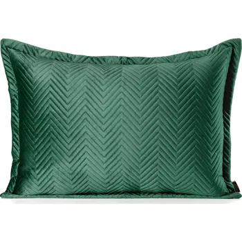 Povlak na dekorativní polštářek DEKORAČNÍ POVLAK NA POLŠTÁŘ SOFIE 50X70 CM TMAVĚZELENÁ
