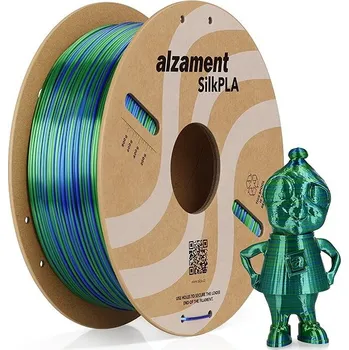 Příslušenství k 3D tiskárně Alzament PLA Silk Candy 1 kg Blue + Green