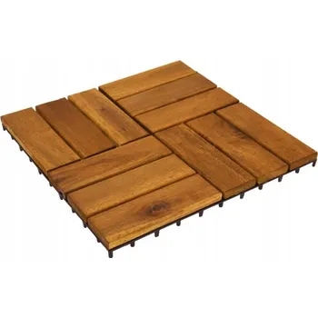 Terasová deska Koopman hnědá 30x30 cm, 9 ks