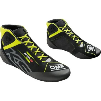 Moto obuv boty dětské OMP KS-3 my2026, černá/fluo žlutá