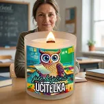 Ahome CZ Krásná svíčka s praskajícím knotem Báječná učitelka 237759878