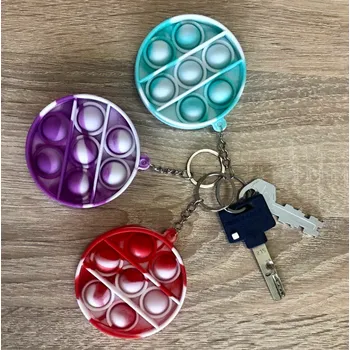 POP IT Pop It klíčenka Kolečko červené