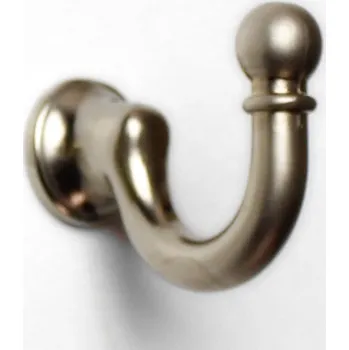 Věšák H1a Háček s vrutem satén nikl (Nástěnný háček v povrchu satén nikl. Praktický doplněk do interiéru.)