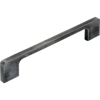 Nábytkové kování 12190 úchytka rozteč 160mm železo broušené (Nábytková úchytka s roztečí 160 mm. Jednoduchý a funkční doplněk do interiéru.)