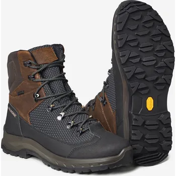 Lovecká obuv SOLOGNAC Lovecké boty odolné nepromokavé Crosshunt 520 41 KAŠTANOVÁ|ČERNÁ