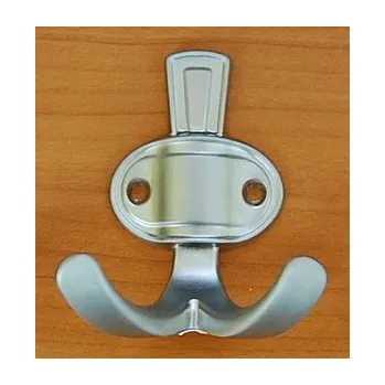 Věšák 62782 dvojháček ELEN satén chrom (Nástěnný dvojháček v povrchu satén chrom. Praktický doplněk do interiéru.)