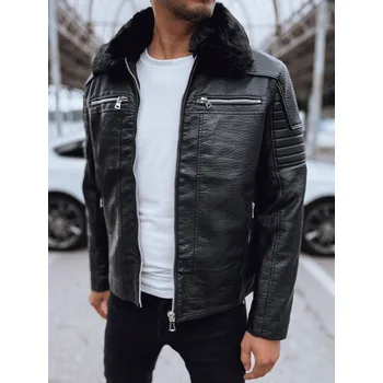 Pánská kožená bunda Dstreet TX4710 Barva: Černá, Velikost: XXL