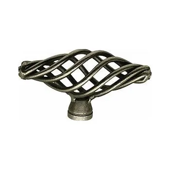 Nábytkové kování 12351 knopka MIREK starostříbro (Nábytková knopka MIREK. Praktický doplněk do interiéru.)