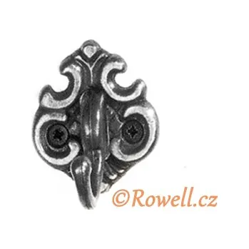 Věšák H1. Háček starostříbro (Nástěnný háček. Jednoduchý a funkční doplněk do interiéru.)