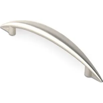Nábytkové kování 12048 úchytka ALENA rozteč 128mm broušený nikl (Nábytková úchytka ALENA s roztečí 128 mm v povrchu broušený nikl. Jednoduchý a funkční doplněk do interiéru.)