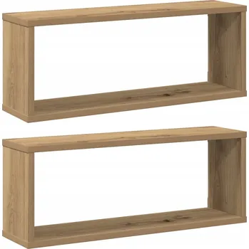 police Závěsné police barvy dub artisan, 60 x 15 x 23 cm, 2 ks