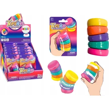 Hračka pro nejmenší Senzorická Hračka Antistresová duhová rotační kolečka