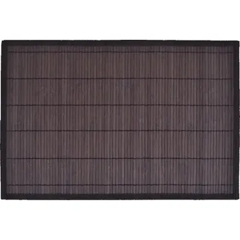 prostírání Ručně vyráběné bambusové prostírání, tmavě hnědé, 30 x 45 cm, 6 ks