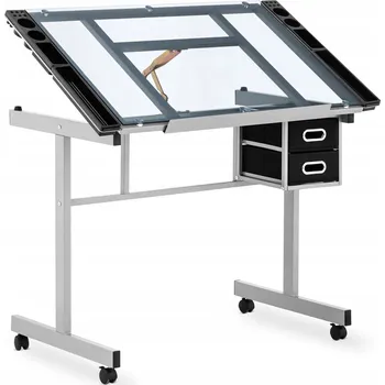 Psací stůl Obdélníkový psací stůl Fromm & Starck 60 x 104 x 80,5 cm, odstíny šedé