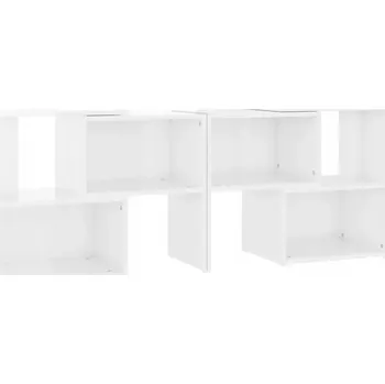 Televizní stolek Modulární TV skříňka bílá s vysokým leskem 104x30x52 cm