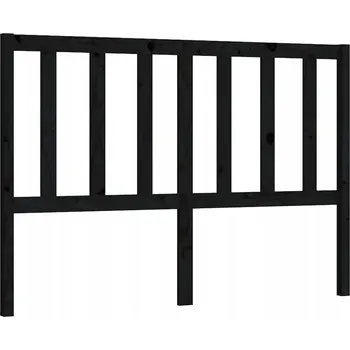VidaXL Čelo postele, černé, 126x4x100 cm,